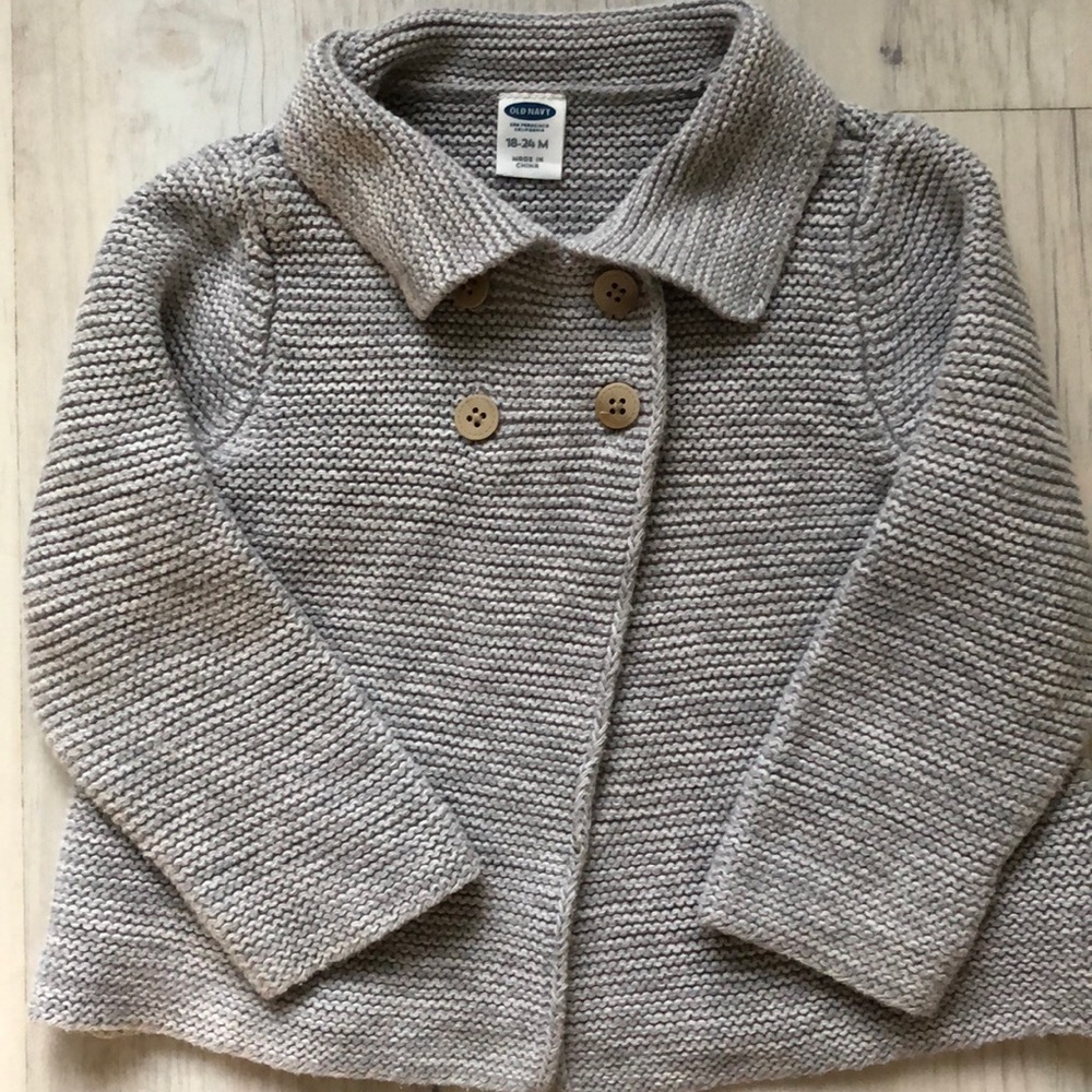 18-24 month old navy cardigan